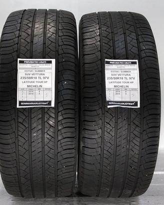 2 PNEUMATICI USATI 235/50R18 97V LAT TOUR HP MICHE