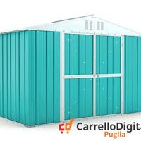 Box giardino lamiera zincata 327x155 azzurro