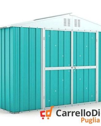 Box giardino lamiera zincata 327x155 azzurro