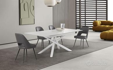 TAVOLO IN CRISTALLO ALLUNGABILE