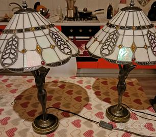 Coppia di lampade in stile Tiffany