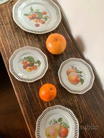 Set di piatti/piattini da frutta/dessert vintage