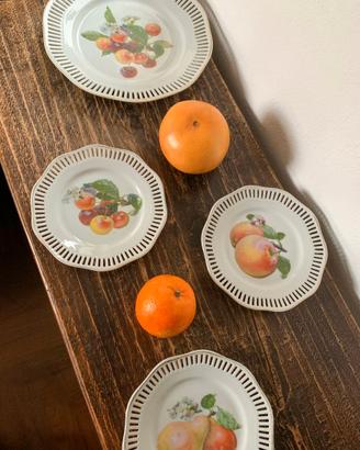 Set di piatti/piattini da frutta/dessert vintage
