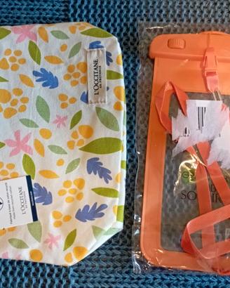 Borsa per cosmetici*L*Occitane*e altro ancora.
