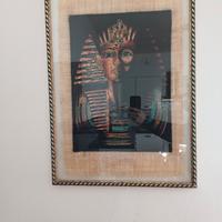 Quadro  papiro Tutankhamon orig egiz