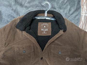  ONLY SONS Giubbotto di velluto imbottito da uomo 