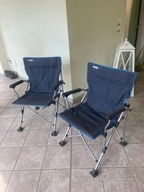 Sedie pieghevoli con braccioli Brunner