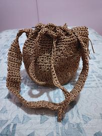 borsa a secchiello uncinetto