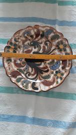 piatto porcellana gallo