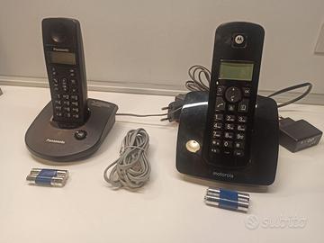 Telefoni cordless Panasonic e Motorola
