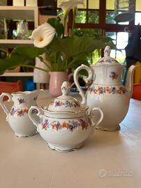 Lattiera, zuccheriera e caffettiera Bavaria