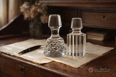 Coppia fermacarte cristallo 50s mid century design