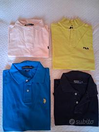 Lotto n°4 Polo Uomo Marche Varie  Taglia S-M.