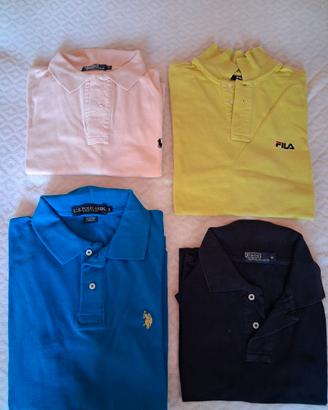 Lotto n°4 Polo Uomo Marche Varie  Taglia S-M.
