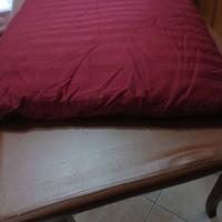 N. 2 COPRIPIEDI CUSCINONI PIUMA D 'OCA