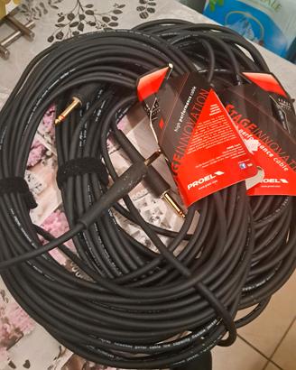 cavi audio proel jack/jack 20 metri NUOVI 