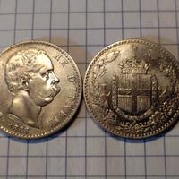 2 LIRE-RE UMBERTO I-PEZZI 20-DETTAGLI IN FOTO