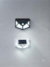 Set 2 Faretti Solari LED da Esterno