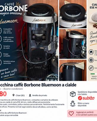 Macchina caffè Borbone Bluemoon a cialde