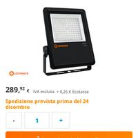 Ledvance proiettore led 200w 4000k