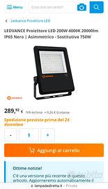 Ledvance proiettore led 200w 4000k