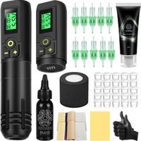 macchina tatuaggi wireless con accessori