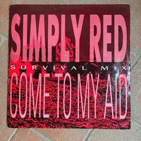 12" vinile 45 giri Simply Red Come to my aid