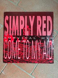 12" vinile 45 giri Simply Red Come to my aid