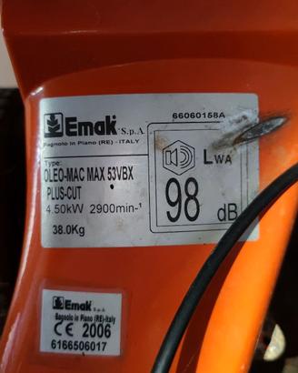 TAGLIAERBA OLEOMAC MAX 53VBX PLUS