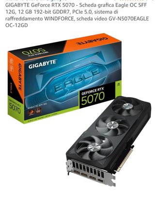Rtx 5070 gigabyte 3 ventole in garanzia 