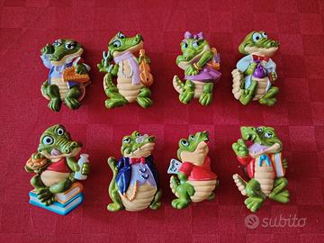 Lotto 8 Personaggi Coccodrilli Kinder Vintage