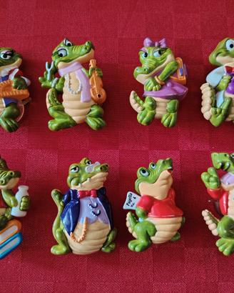 Lotto 8 Personaggi Coccodrilli Kinder Vintage