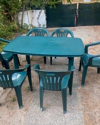 tavolo e sedie giardino 