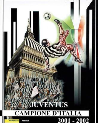 Folder postale juventus con francobolli