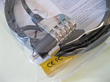 NOTEBOOK LOCK Laccio di sicurezza Lucchetto per PC