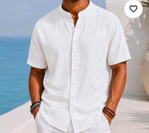 camicia uomo lino