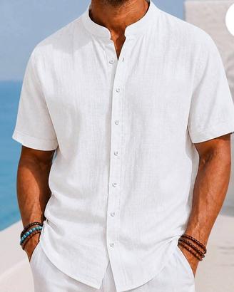 camicia uomo lino