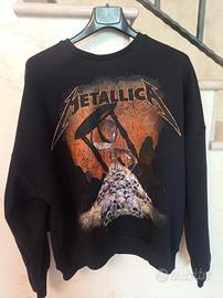 Felpa "Metallica" Bershka Nera taglia XS Oversize