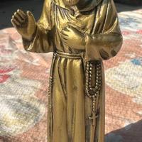 Statuetta Padre Pio 12 cm Arte sacra statua dorata