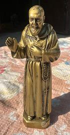 Statuetta Padre Pio 12 cm Arte sacra statua dorata