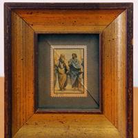 Catraro Goffredo francobollo su lastra d'argento