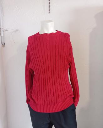Maglione vintage Sisley rosso made in Italy tg. L