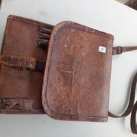 Borsello in cuoio con tracolla 2