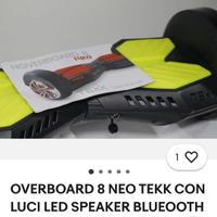 overboard 8 neo tekk con luci led speaker  