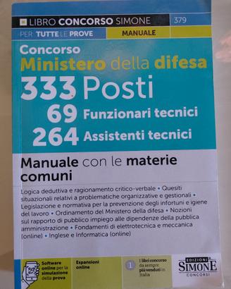 Manuale concorso Ministero della Difesa SIMONE