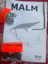 Letto singolo con cassettone