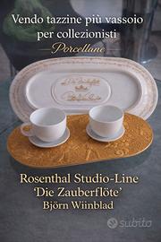 set tazzine e vassoio da collezione  Rosenthal 