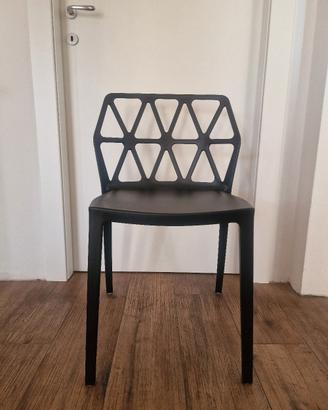 Sedie polipropilene nere