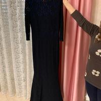 Abito da cerimonia nero e blu