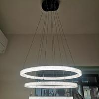 Lampadario Led a 3 anelli